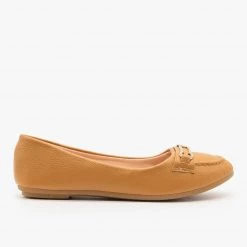 Forever Newest Arrivals Gold Bracket Accented Flats