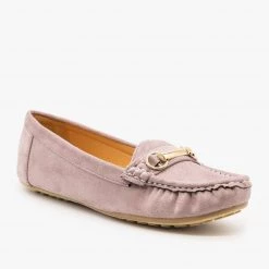 Wild Diva Shoes Gold Buckle Loafers Newest Arrivals