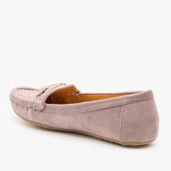 Wild Diva Shoes Gold Buckle Loafers Newest Arrivals