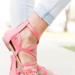 Breckelle's Gold Detailed Strappy Sandals Newest Arrivals