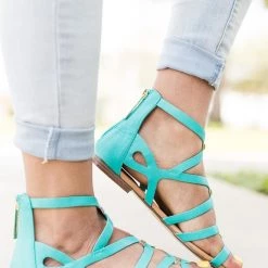 Breckelle's Gold Detailed Strappy Sandals Newest Arrivals