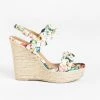 Qupid Shoes Gorgeous Braided Espadrille Sandal Wedges