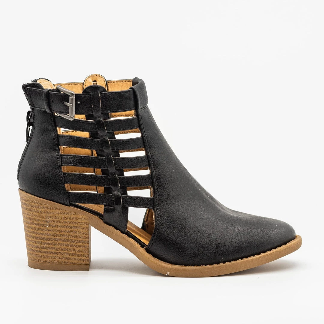 Qupid Shoes Newest Arrivals Gorgeous Caged Ankle Booties 1 Qupid Shoes Newest Arrivals Gorgeous Caged Ankle Booties