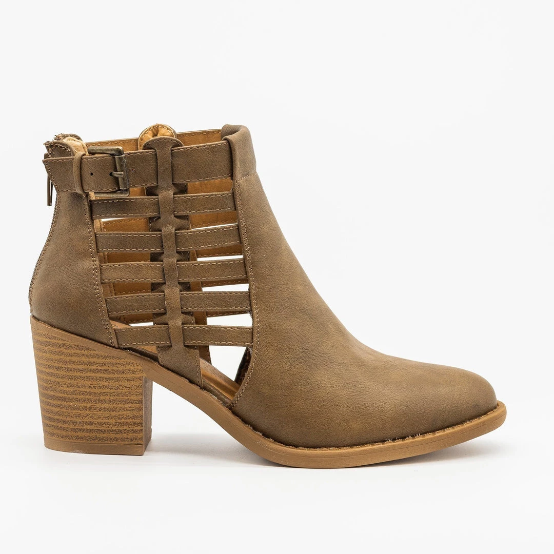 Qupid Shoes Newest Arrivals Gorgeous Caged Ankle Booties 3 Qupid Shoes Newest Arrivals Gorgeous Caged Ankle Booties