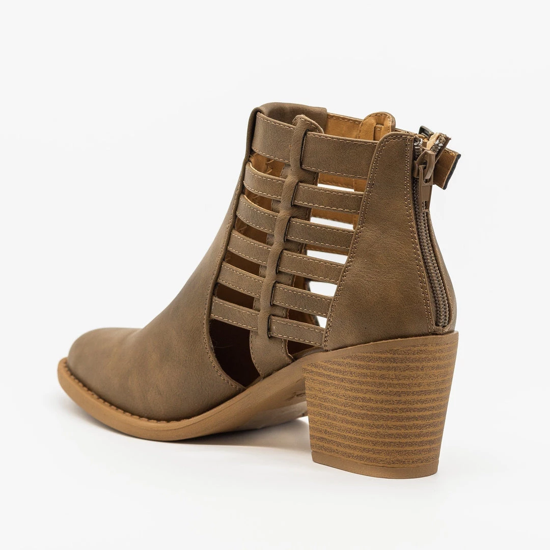 Qupid Shoes Newest Arrivals Gorgeous Caged Ankle Booties 6 Qupid Shoes Newest Arrivals Gorgeous Caged Ankle Booties