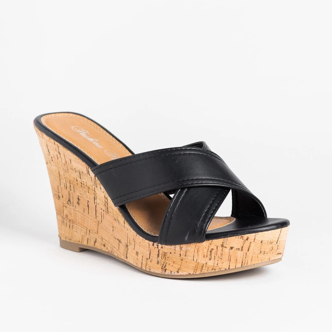 Fashion Focus Gorgeous Cork Mule Wedges 2 Fashion Focus Gorgeous Cork Mule Wedges
