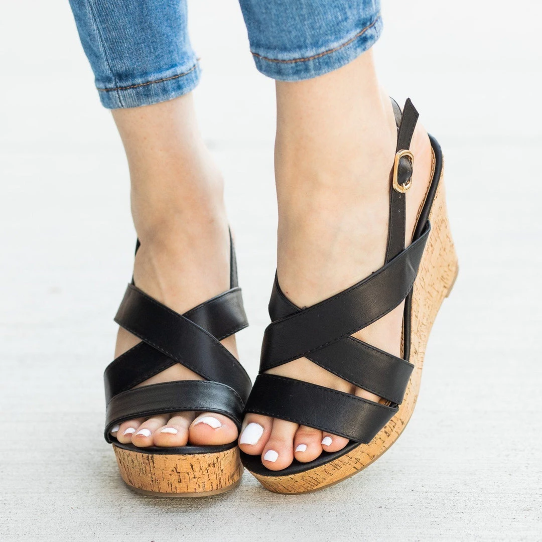 Fashion Focus Gorgeous Criss Cross Cork Wedges Newest Arrivals 6 Fashion Focus Gorgeous Criss Cross Cork Wedges Newest Arrivals