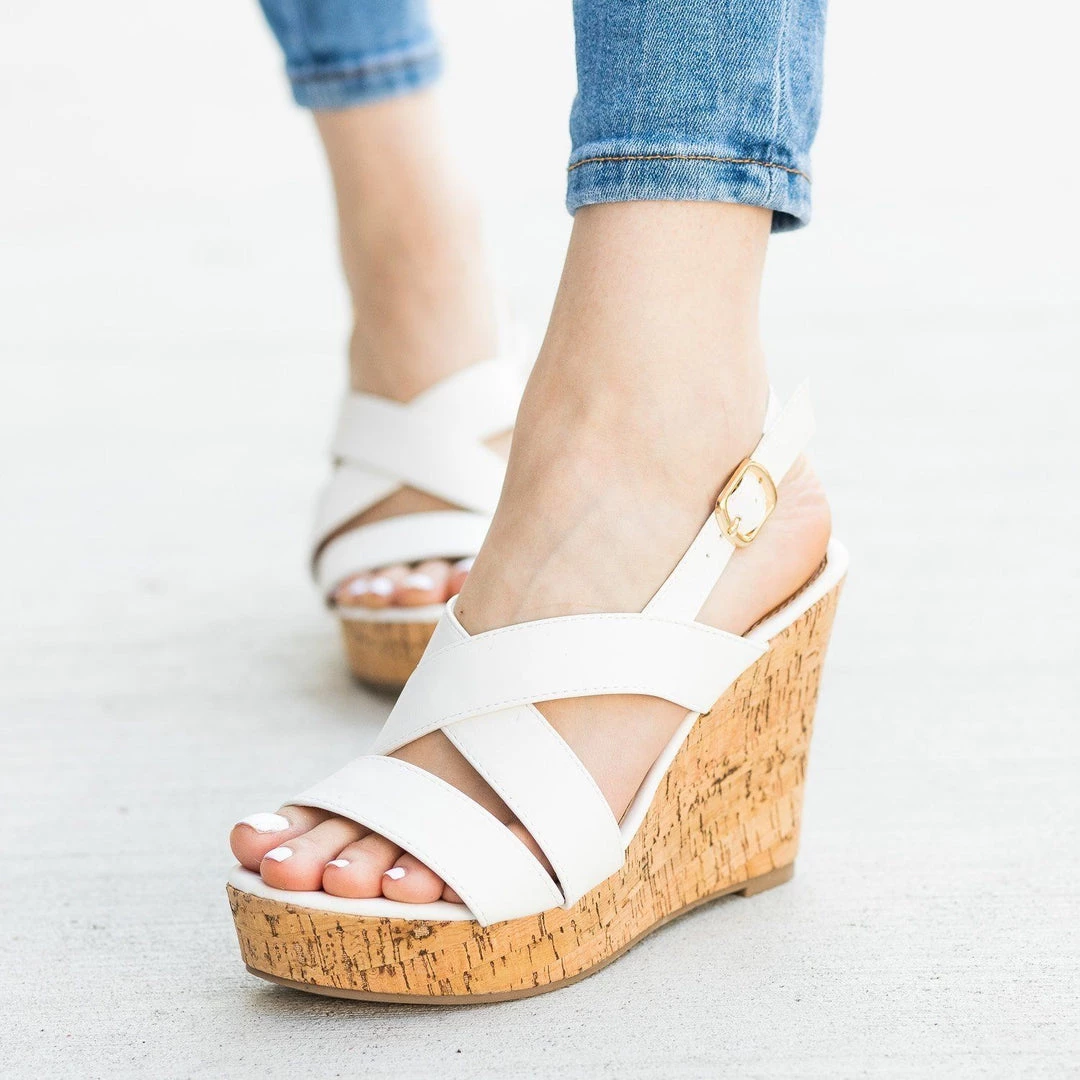 Fashion Focus Gorgeous Criss Cross Cork Wedges Newest Arrivals 8 Fashion Focus Gorgeous Criss Cross Cork Wedges Newest Arrivals