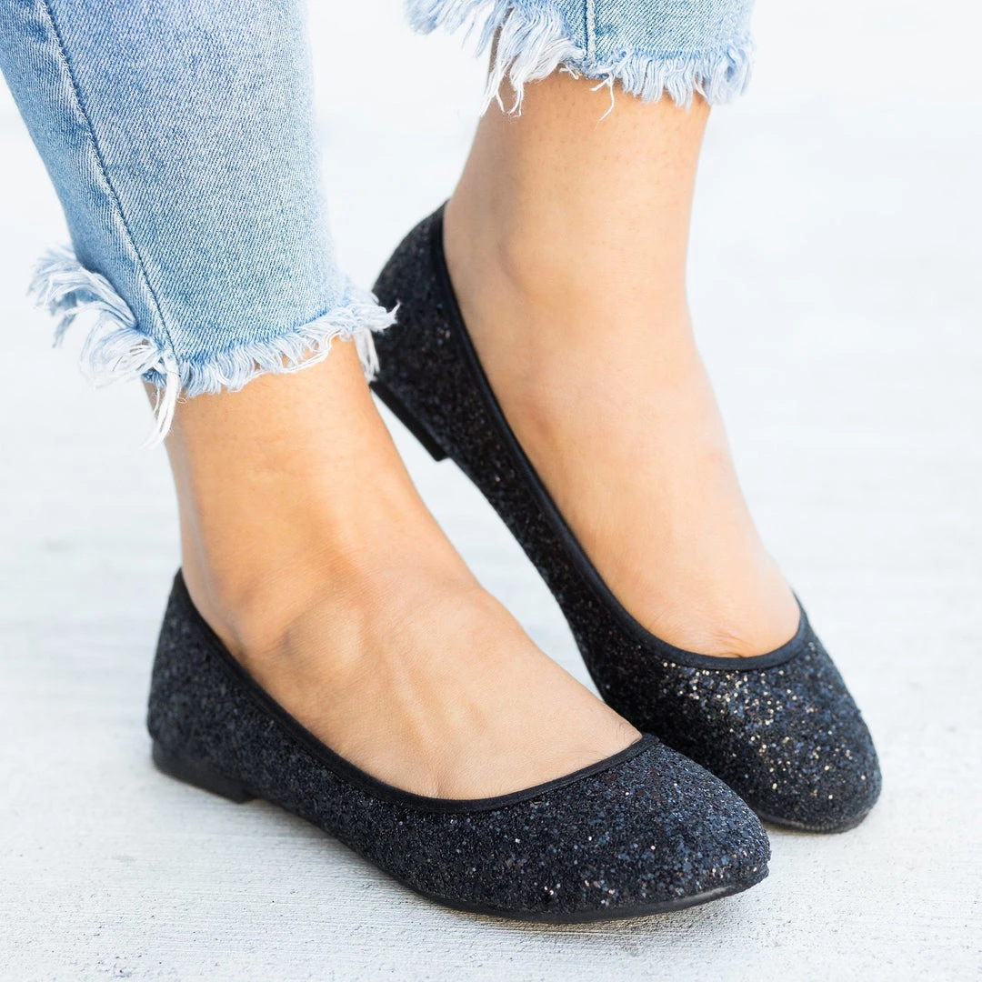 Forever Newest Arrivals Gorgeous Glitter Flats 5 Forever Newest Arrivals Gorgeous Glitter Flats
