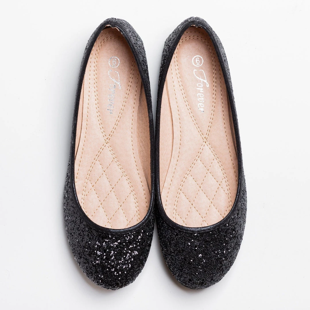 Forever Newest Arrivals Gorgeous Glitter Flats 2 Forever Newest Arrivals Gorgeous Glitter Flats