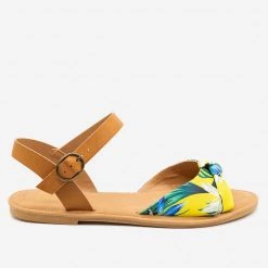 Bamboo Shoes Newest Arrivals Gorgeous Knotted Printed Sandals