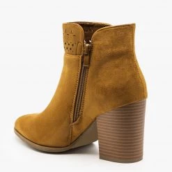 Refresh Gorgeous Laser Cut Fringe Booties Newest Arrivals