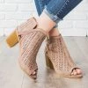 Forever Gorgeous Laser Cut Heel Booties