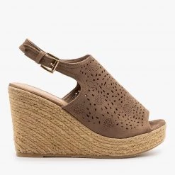 Refresh Gorgeous Laser Cut Open-Toe Espadrille Wedges Newest Arrivals 28 Refresh Gorgeous Laser Cut Open-Toe Espadrille Wedges Newest Arrivals