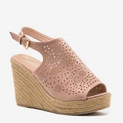 Refresh Gorgeous Laser Cut Open-Toe Espadrille Wedges Newest Arrivals 20 Refresh Gorgeous Laser Cut Open-Toe Espadrille Wedges Newest Arrivals