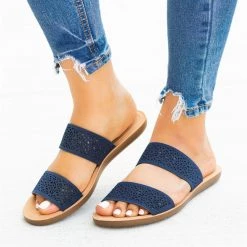 Soda Shoes Gorgeous Laser-Cut Summer Slides