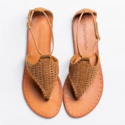 City Classified Shoes Newest Arrivals Gorgeous Laser Cut Woven Sandals