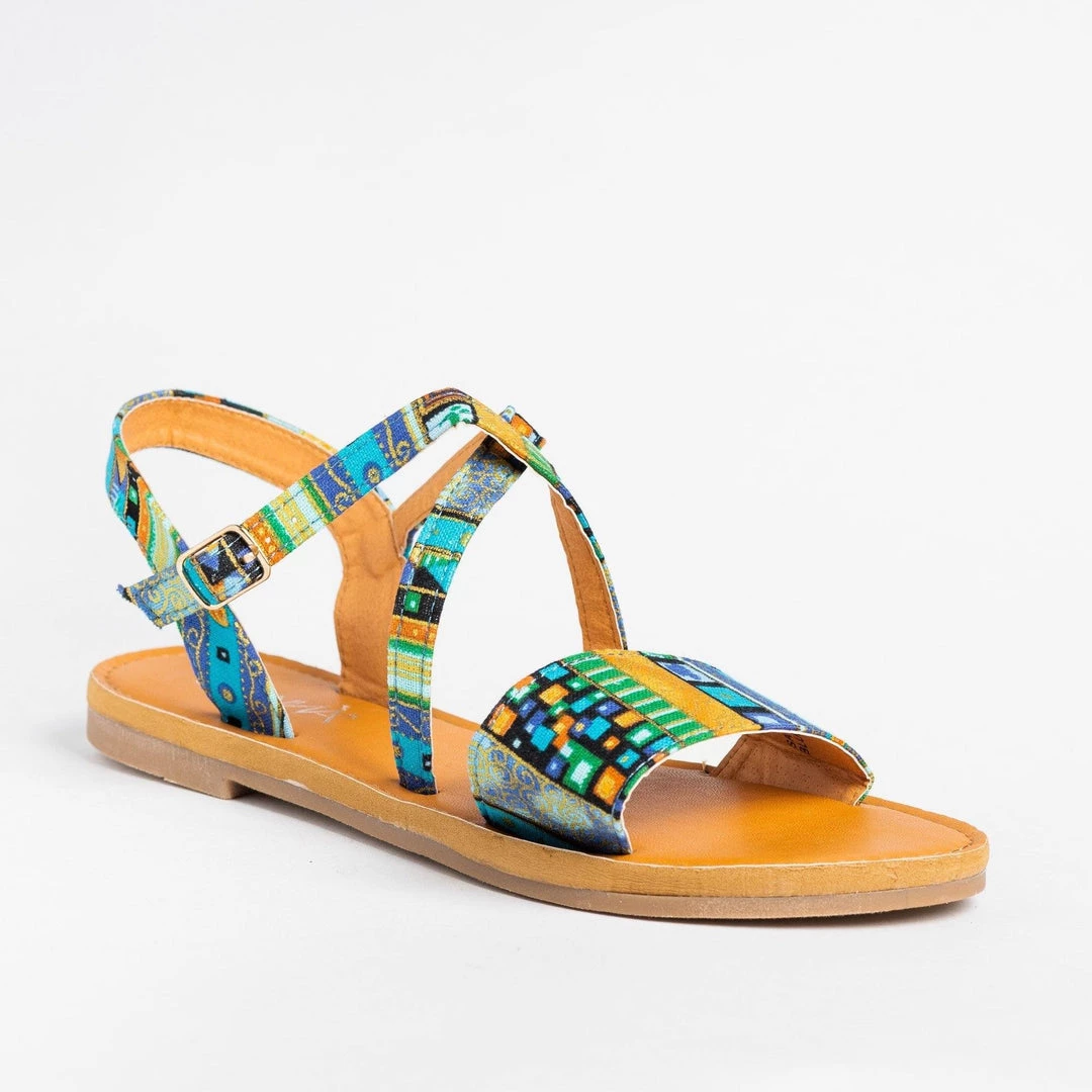Anna Shoes Gorgeous Multi-Printed Sandals 3 Anna Shoes Gorgeous Multi-Printed Sandals