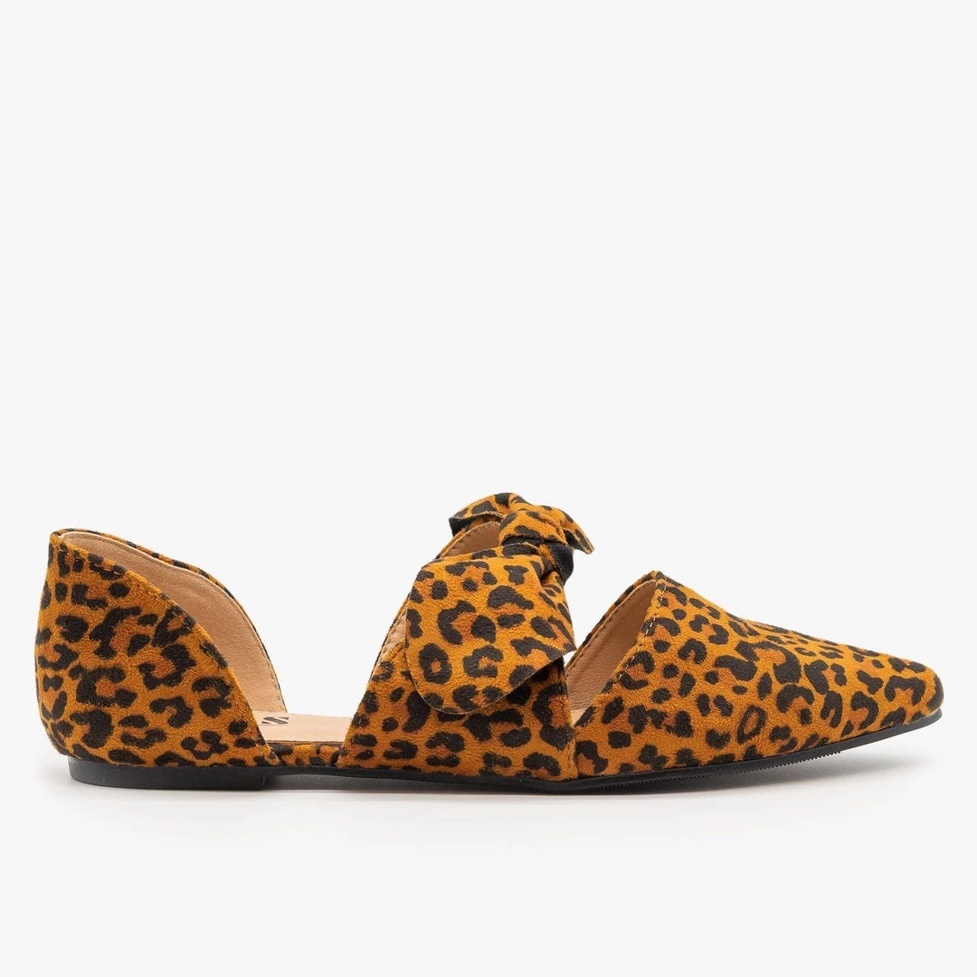 AMS Shoes Gorgeous Pointed Toe Bow Flats 1 AMS Shoes Gorgeous Pointed Toe Bow Flats