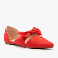 AMS Shoes Gorgeous Pointed Toe Bow Flats 20 AMS Shoes Gorgeous Pointed Toe Bow Flats