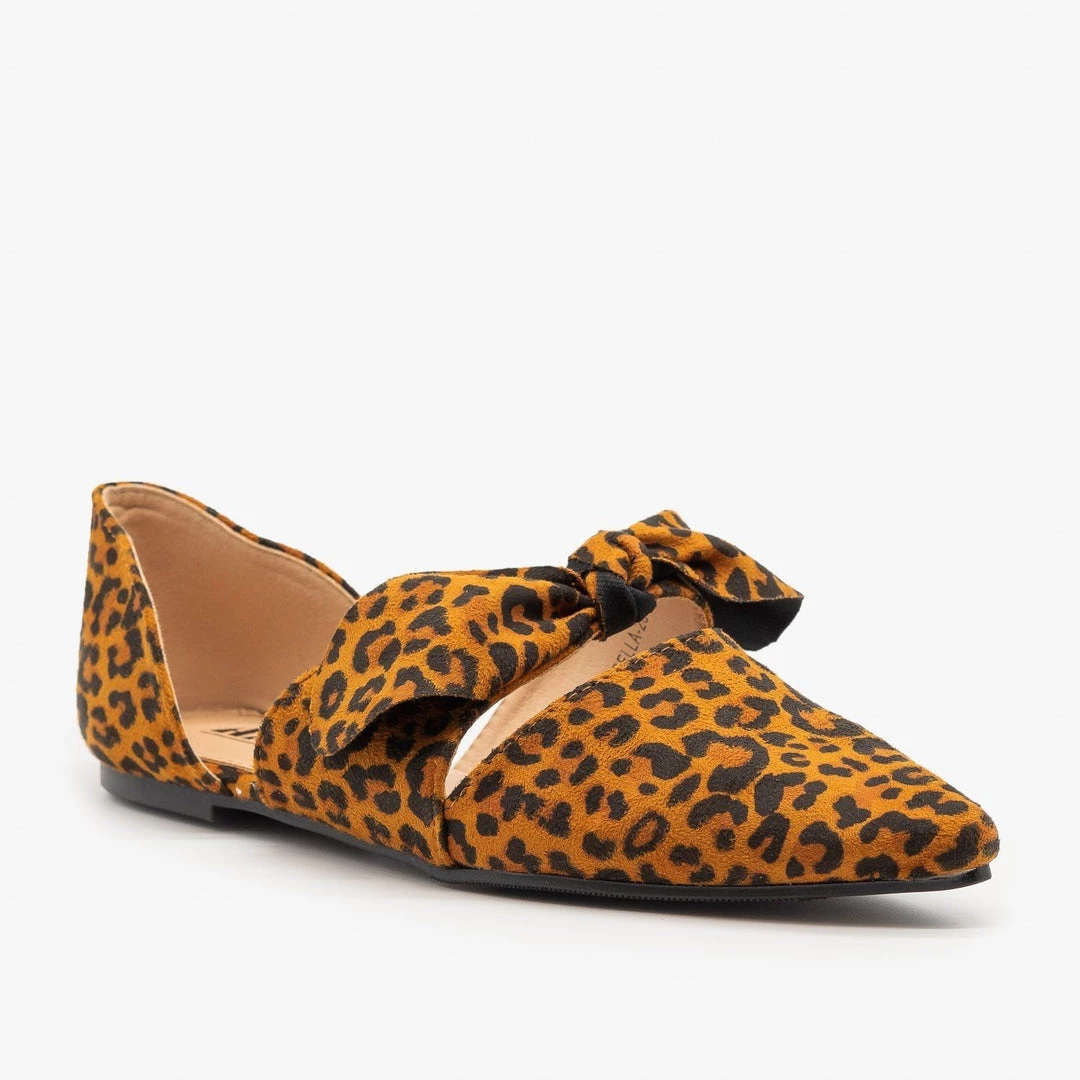 AMS Shoes Gorgeous Pointed Toe Bow Flats 3 AMS Shoes Gorgeous Pointed Toe Bow Flats