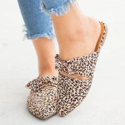 Qupid Shoes Gorgeous Printed Bow Mule Flats 14 Qupid Shoes Gorgeous Printed Bow Mule Flats