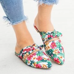 Qupid Shoes Gorgeous Printed Bow Mule Flats 17 Qupid Shoes Gorgeous Printed Bow Mule Flats