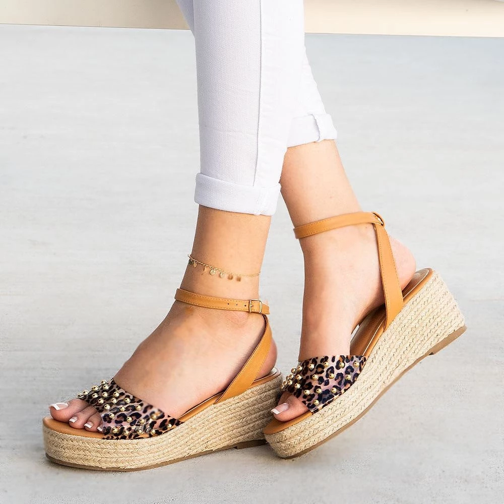 Nature Breeze Gorgeous Printed Espadrille Wedge 1 Nature Breeze Gorgeous Printed Espadrille Wedge