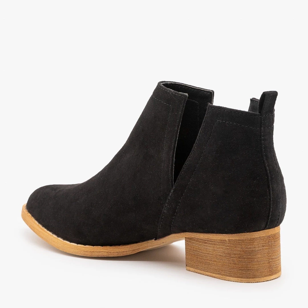 ARider Girl Newest Arrivals Gorgeous Side V-Cut Booties 4 ARider Girl Newest Arrivals Gorgeous Side V-Cut Booties