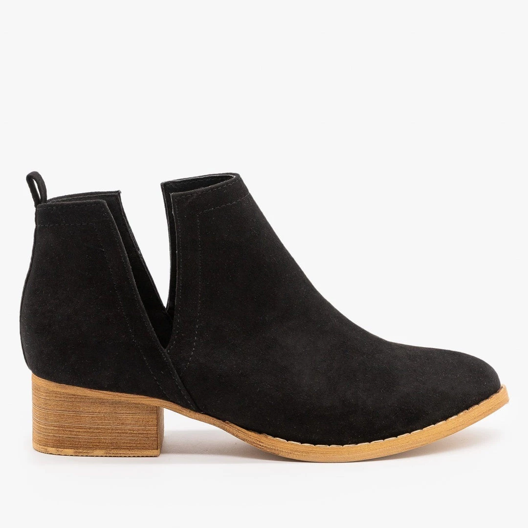 ARider Girl Newest Arrivals Gorgeous Side V-Cut Booties 6 ARider Girl Newest Arrivals Gorgeous Side V-Cut Booties