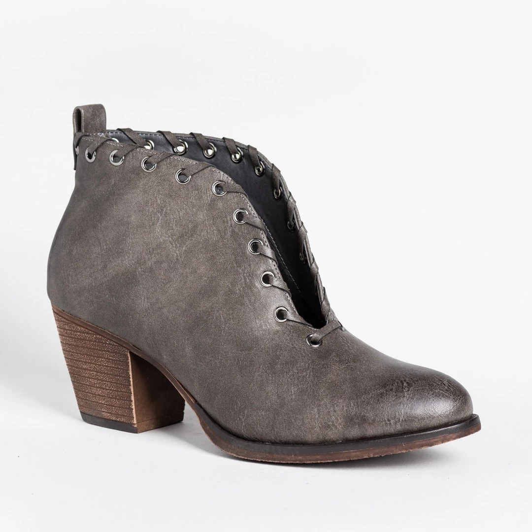 Mata Newest Arrivals Grommet Laced Fashion Booties FINAL SALE 3 Mata Newest Arrivals Grommet Laced Fashion Booties FINAL SALE