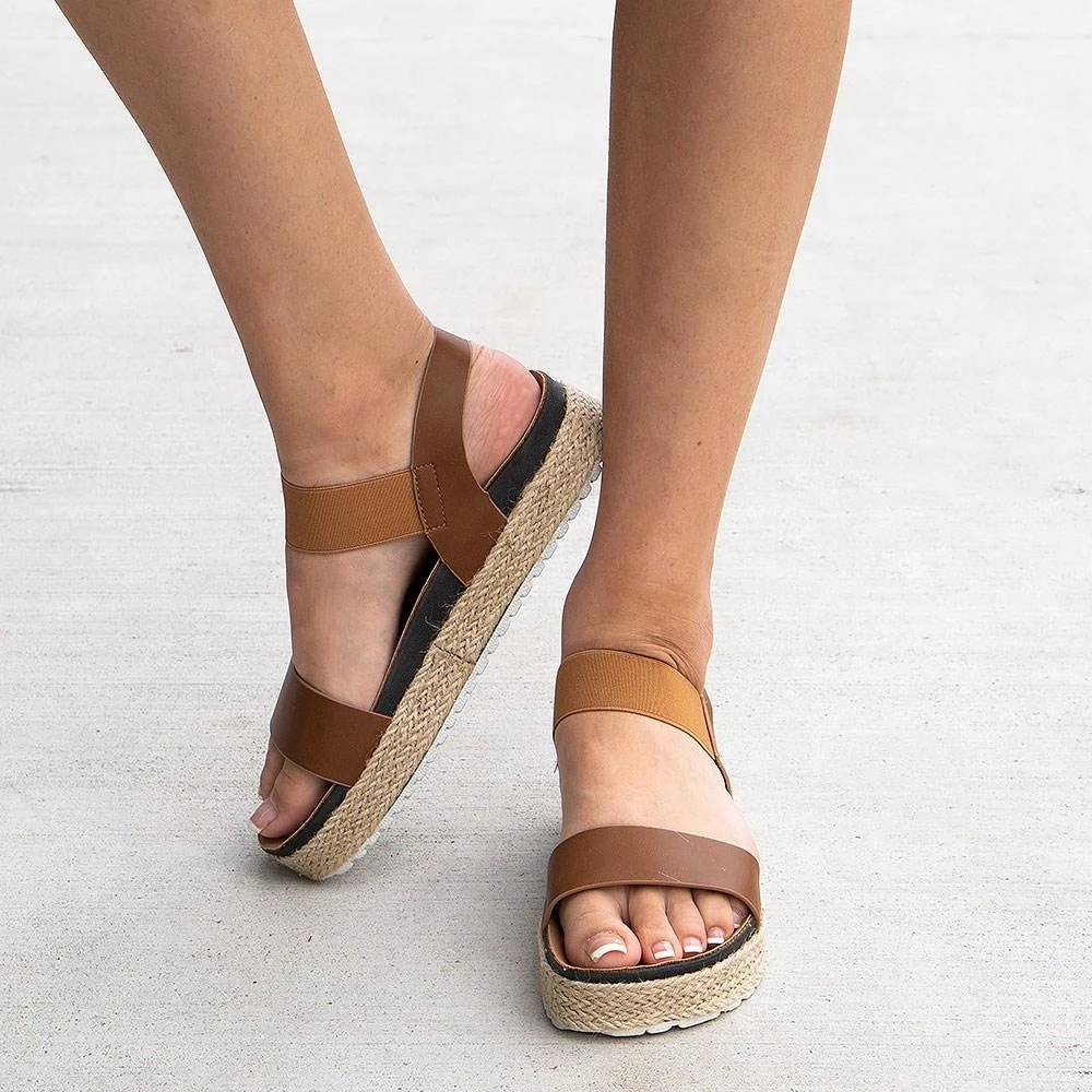 Refresh Heidi Triple Strap Espadrille Sandals 5 Refresh Heidi Triple Strap Espadrille Sandals