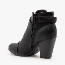 Breckelle's High Heel Belted Booties Newest Arrivals
