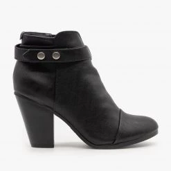 Breckelle's High Heel Belted Booties Newest Arrivals