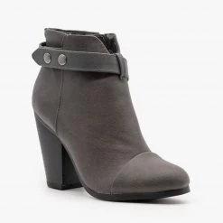Breckelle's High Heel Belted Booties Newest Arrivals