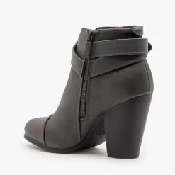 Breckelle's High Heel Belted Booties Newest Arrivals