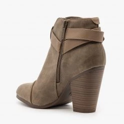 Breckelle's High Heel Belted Booties Newest Arrivals
