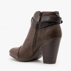 Breckelle's High Heel Belted Booties Newest Arrivals