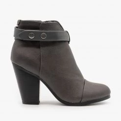 Breckelle's High Heel Belted Booties Newest Arrivals