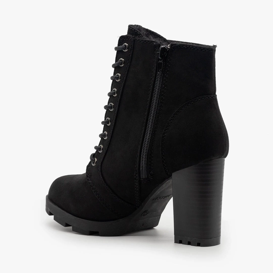 Bamboo Shoes High Heel Lace Up Booties FINAL SALE Newest Arrivals 5 Bamboo Shoes High Heel Lace Up Booties FINAL SALE Newest Arrivals