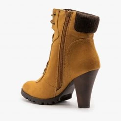 Soda Shoes High Heel Sweater Cuffed Booties