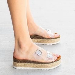 Mata Newest Arrivals Iconic Double Buckled Platform Sandals