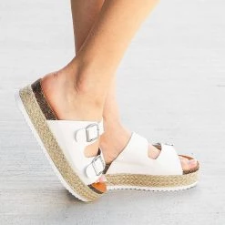 Mata Newest Arrivals Iconic Double Buckled Platform Sandals