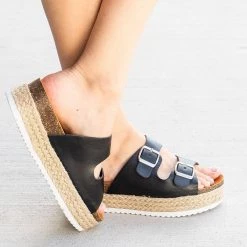 Mata Iconic Double Buckled Platform Sandals Newest Arrivals