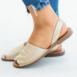 Refresh Iridescent Slingback Peep-Toe Sandals