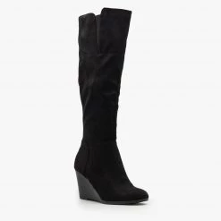 Delicious Shoes Knee High Boot Wedges FINAL SALE Newest Arrivals