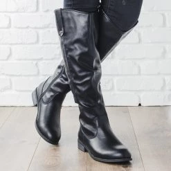 Wild Diva Shoes Knee High Chic Riding Boots
