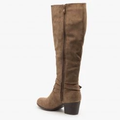 Top Moda Knee High Chunky Heel Boots FINAL SALE
