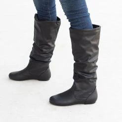 Wild Diva Shoes Knee High Folded Riding Boots Newest Arrivals