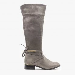 Soho Girls Newest Arrivals Knee High Gold Accent Boots